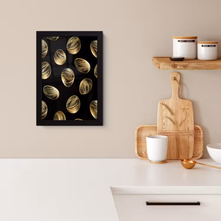 Cornice per foto - Uova - Oro - Modello — 4