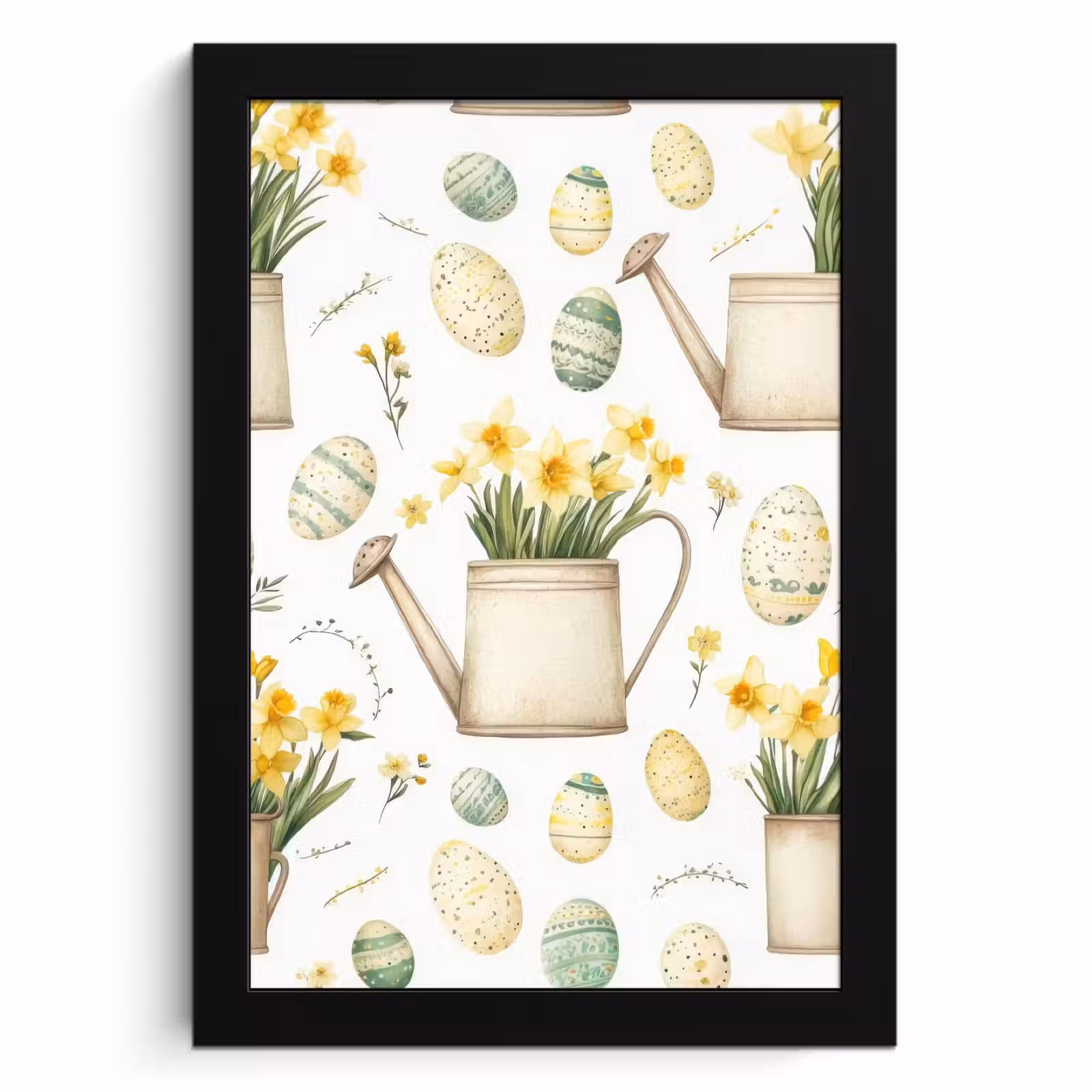 Cornice per foto - Annaffiatoio - Fiori - Uova — 1