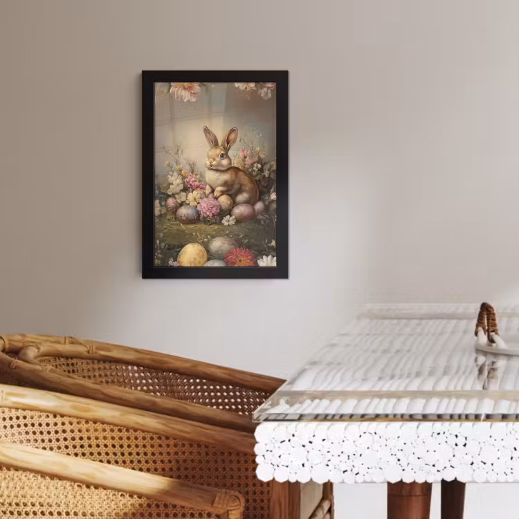 Cornice per foto - Lepre - Natura morta - Fiori — 4