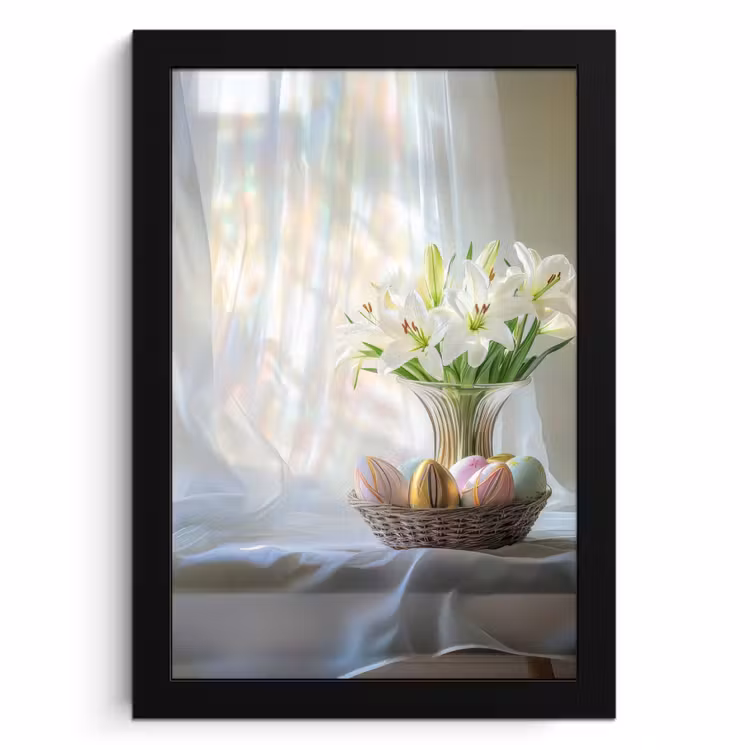 Cornice per foto - Vaso - Uova - Fiori — 1