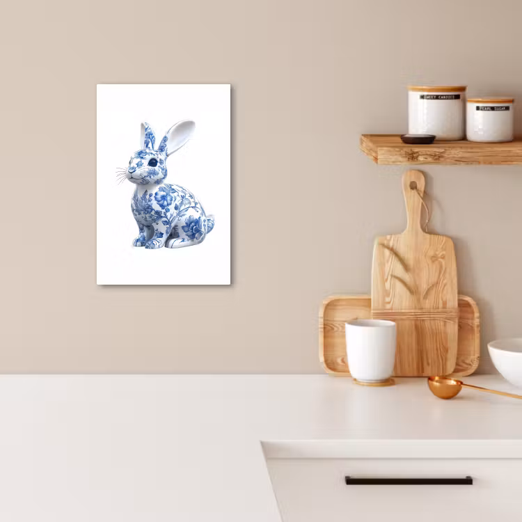 Blu Delft - Coniglietto - Bianco — 2