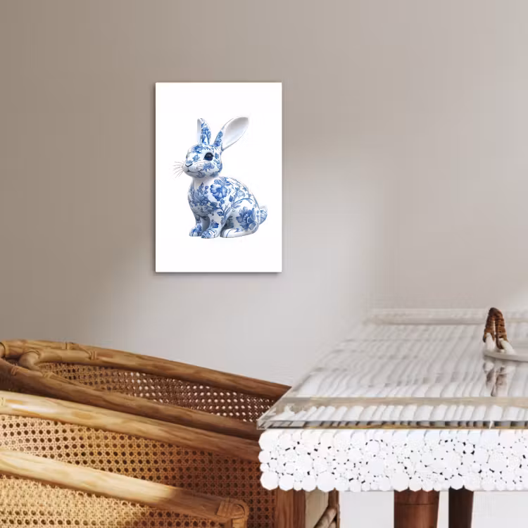 Blu Delft - Coniglietto - Bianco — 3