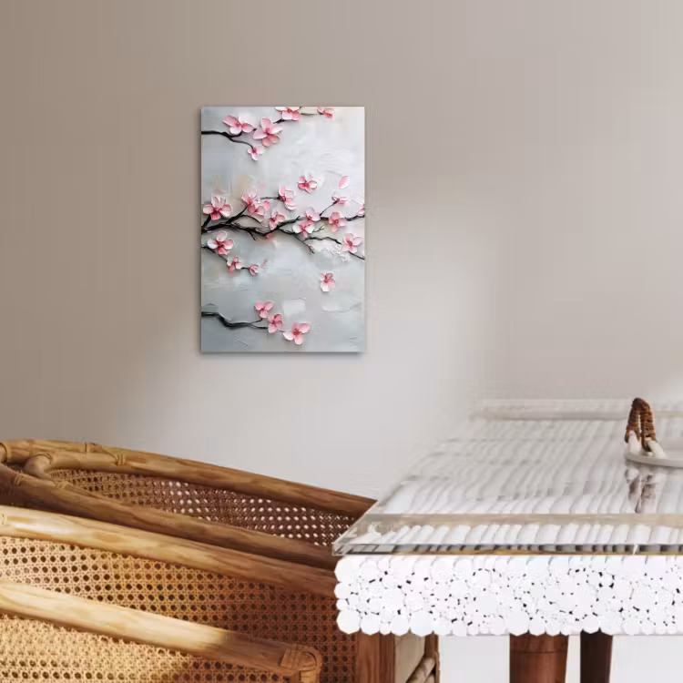Dipinti su tela - Fiore - Artistico - Rosa - Sakura — 2
