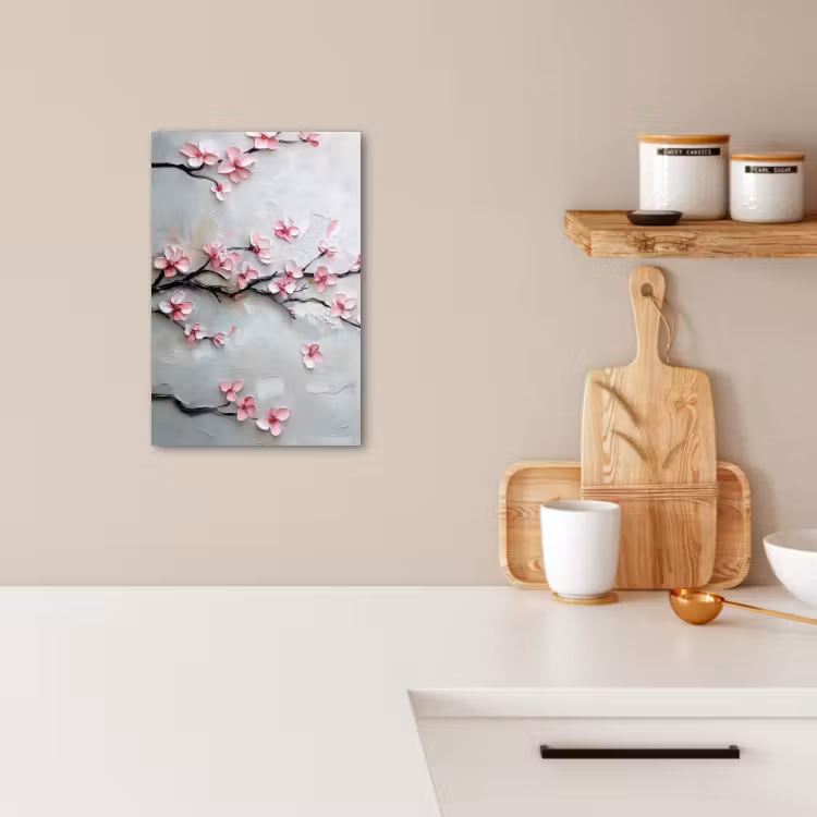 Dipinti su tela - Fiore - Artistico - Rosa - Sakura — 4