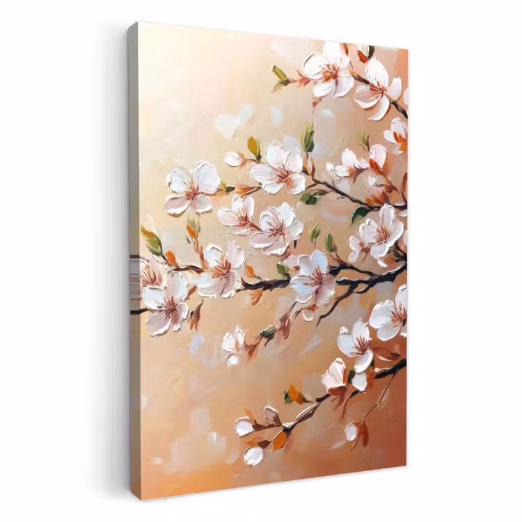 Dipinti su tela - Rami di fiori - Pittoresco - Rosa — 3