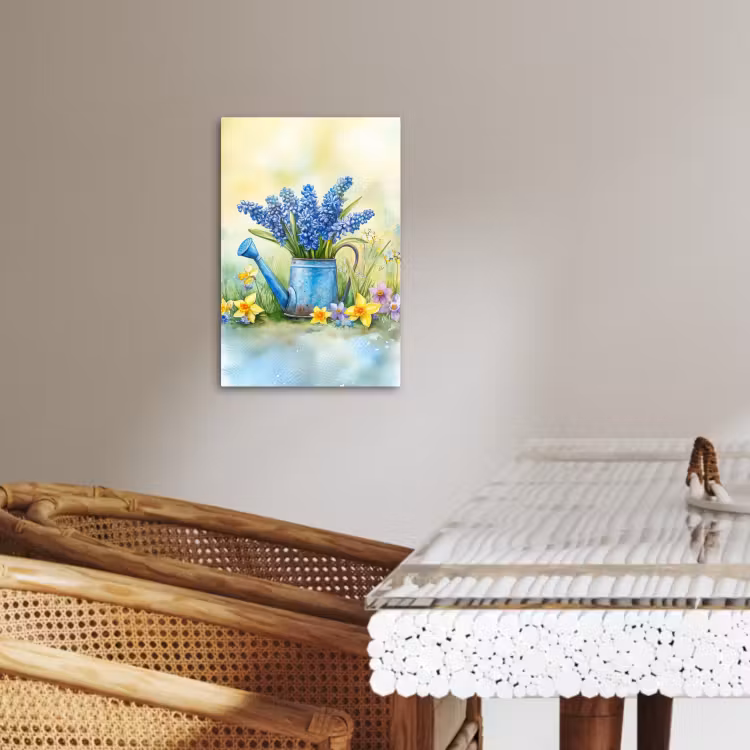 Dipinti su tela - Annaffiatoio - Lavanda - Fiori — 3