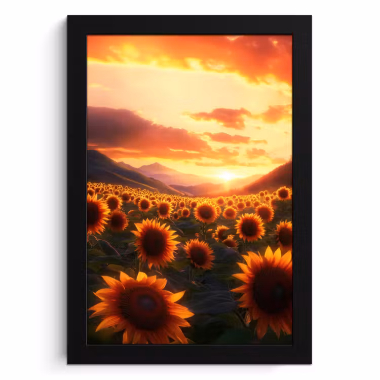 KitchenYeah - Cucina - Cornice per foto - Girasoli - Tramonto - Paesaggio — 1