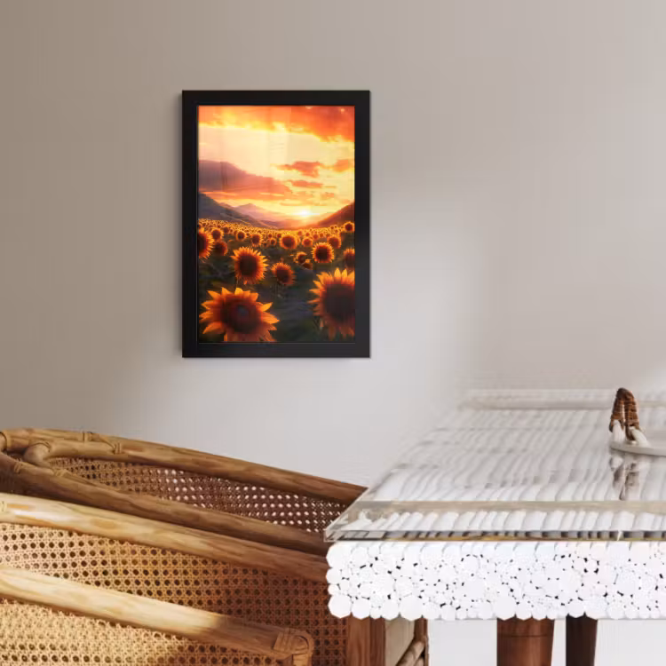 KitchenYeah - Cucina - Cornice per foto - Girasoli - Tramonto - Paesaggio — 3