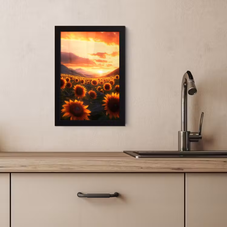 KitchenYeah - Cucina - Cornice per foto - Girasoli - Tramonto - Paesaggio — 4