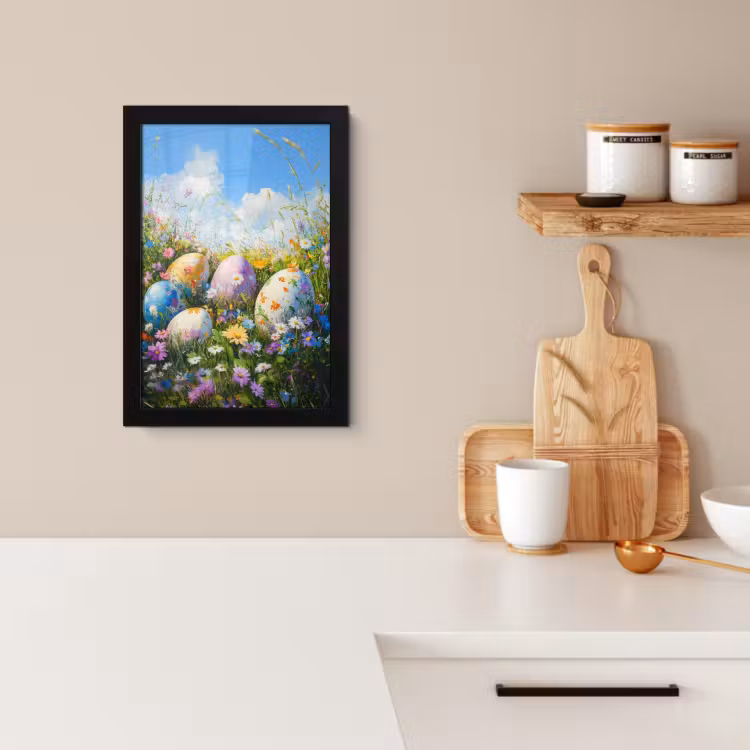 Cornice per foto - Prato - Uova - Fiori — 4