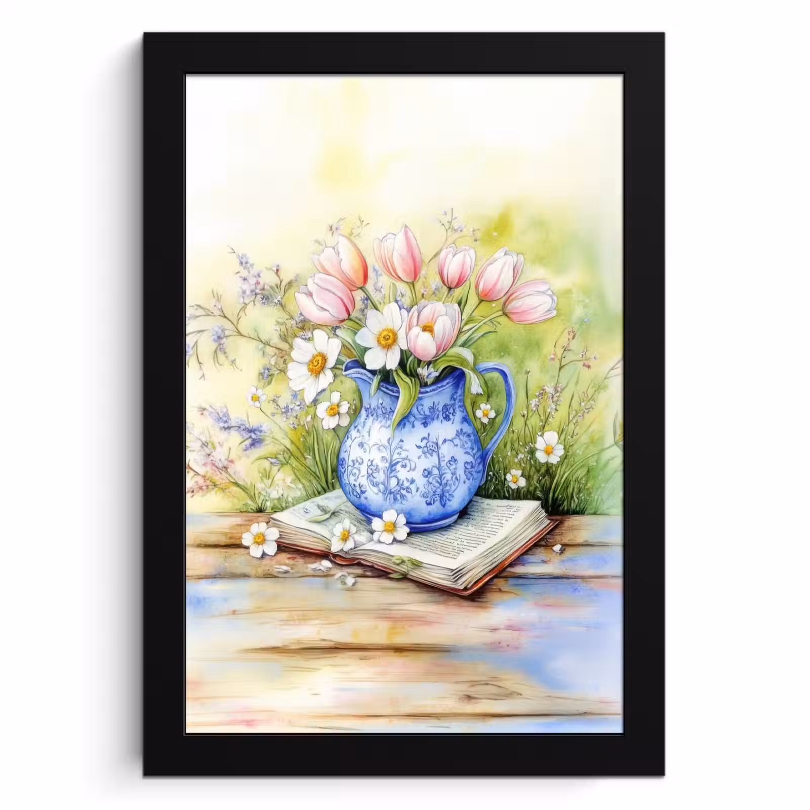 KitchenYeah - Cucina - Cornice per foto - Vaso - Blu Delft - Margherite — 1