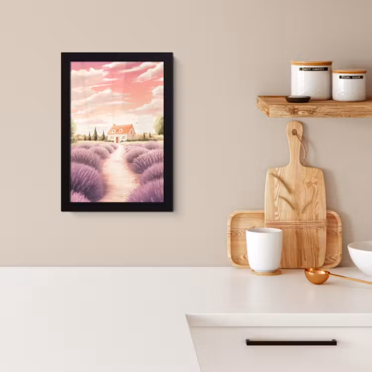 KitchenYeah - Cucina - Cornice per foto - Campo di lavanda - Casa - Viola — 2