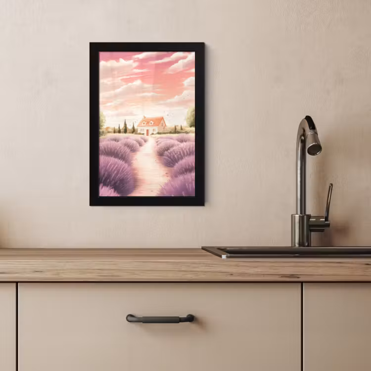 KitchenYeah - Cucina - Cornice per foto - Campo di lavanda - Casa - Viola — 3