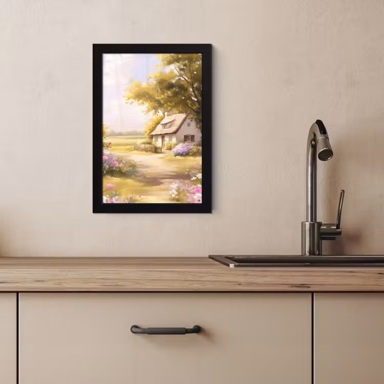 KitchenYeah - Cucina - Cornice per foto - Casetta - Legno - Fiori — 3