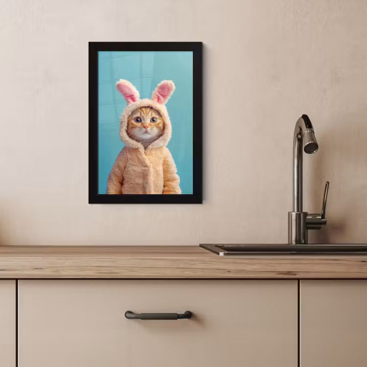KitchenYeah - Cucina - Cornice per foto - Coniglietto di Pasqua - Gatto - Costume — 3