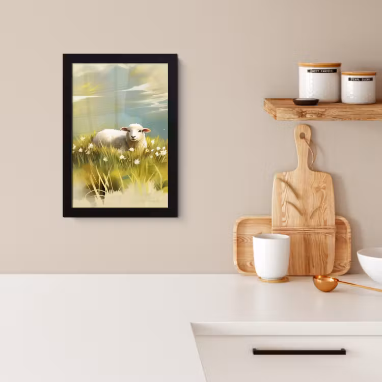 KitchenYeah - Cucina - Cornice per foto - Pecora - Prato - Verde — 3