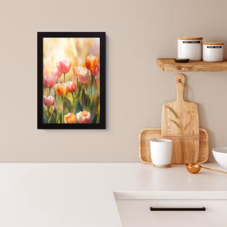 KitchenYeah - Cucina - Cornice per foto - Tulipani - Fiabesco - Colorato — 2