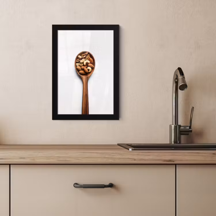 KitchenYeah - Cucina - Cornice per foto - Noce - Bianco - Legno — 2