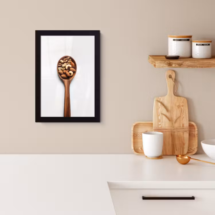 KitchenYeah - Cucina - Cornice per foto - Noce - Bianco - Legno — 3