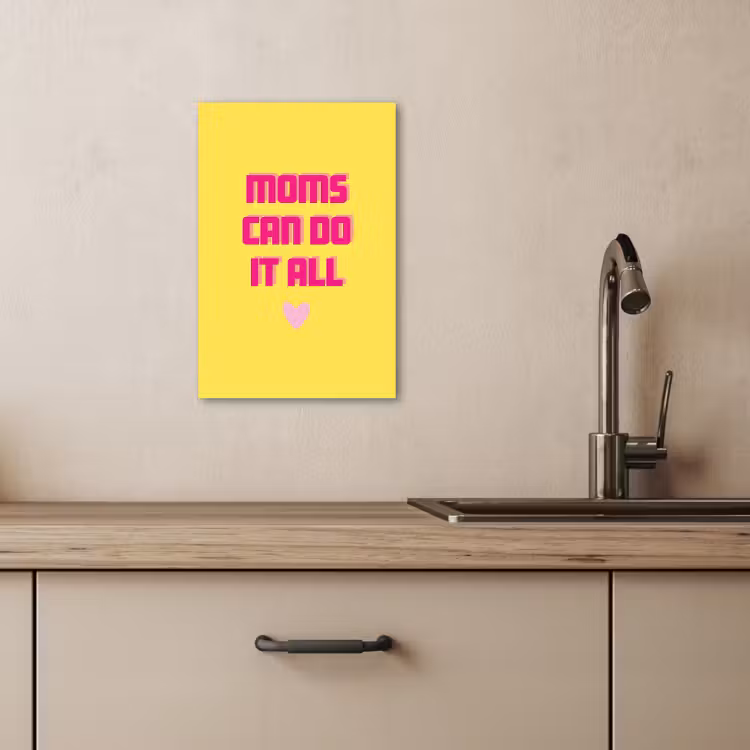 Dipinti su tela - Citazione - Madre - Cuore - Rosa — 4