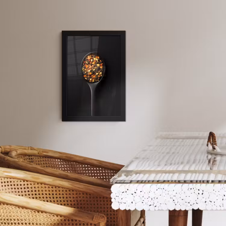 KitchenYeah - Cucina - Cornice per foto - Erbe - Nero - Cucchiaio — 2