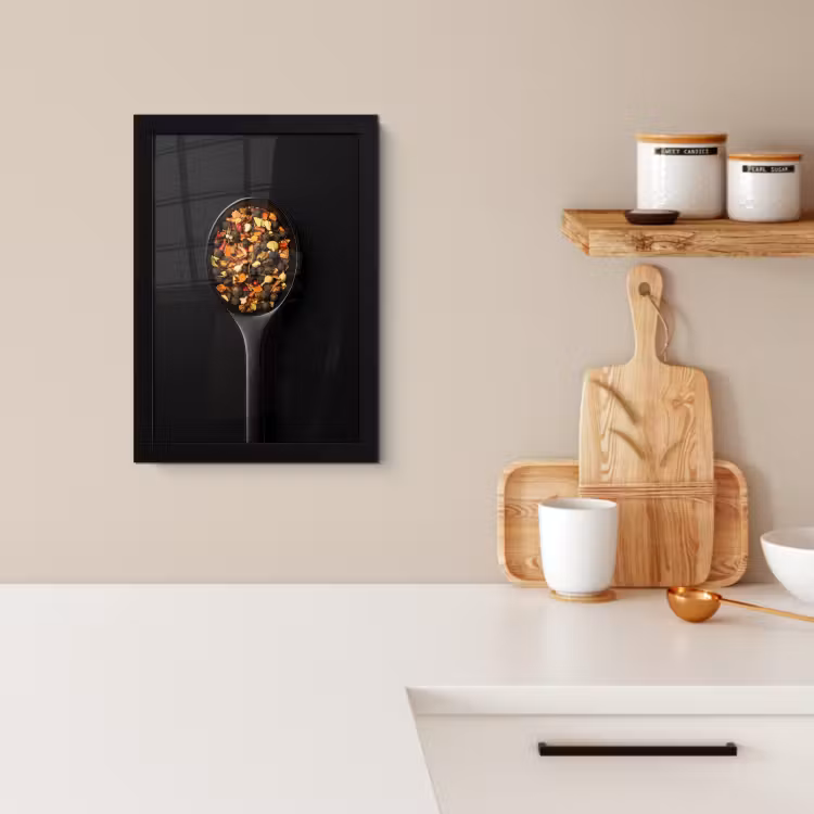 KitchenYeah - Cucina - Cornice per foto - Erbe - Nero - Cucchiaio — 4