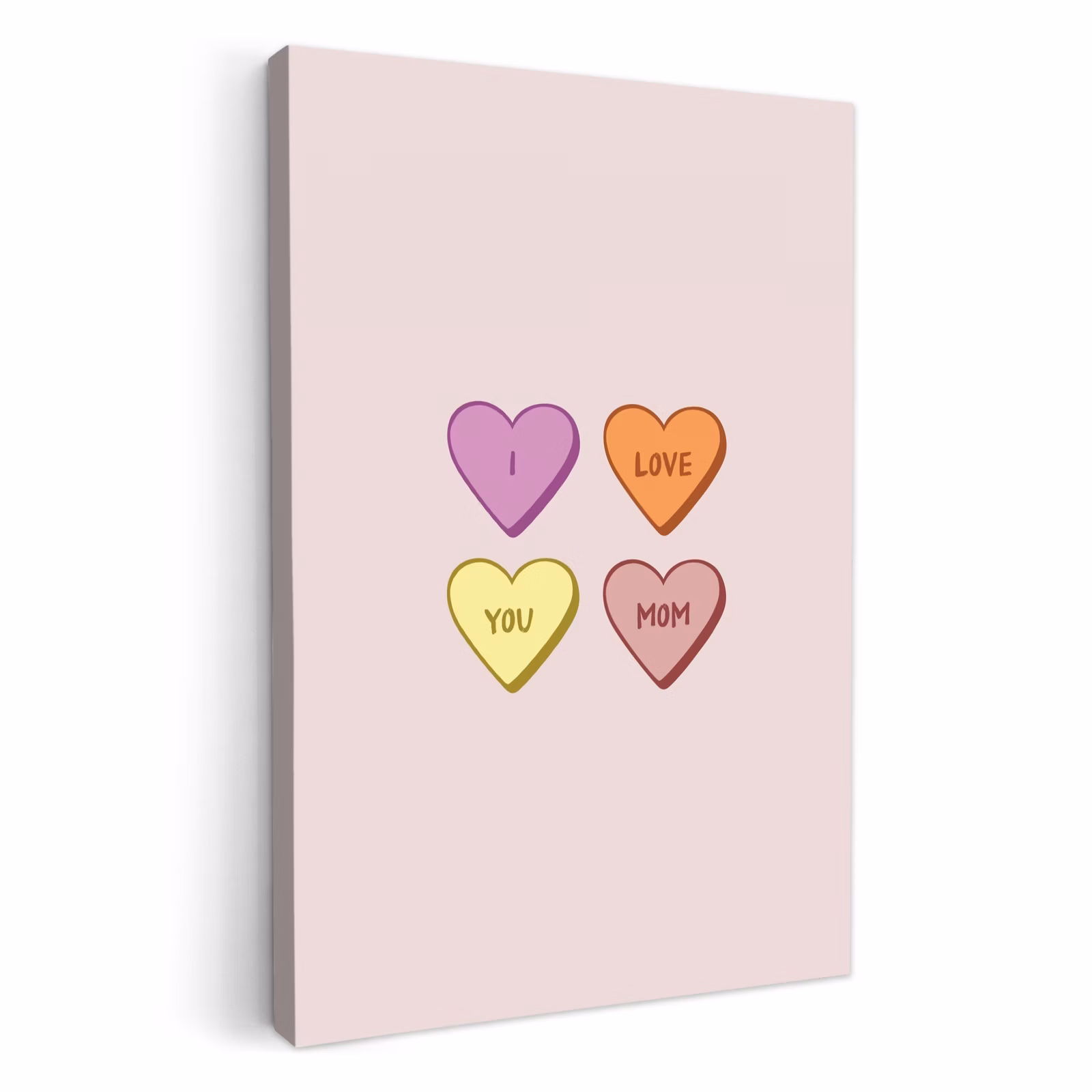 Dipinti su tela - Cuori - Pastello - Amore - Madre — 1