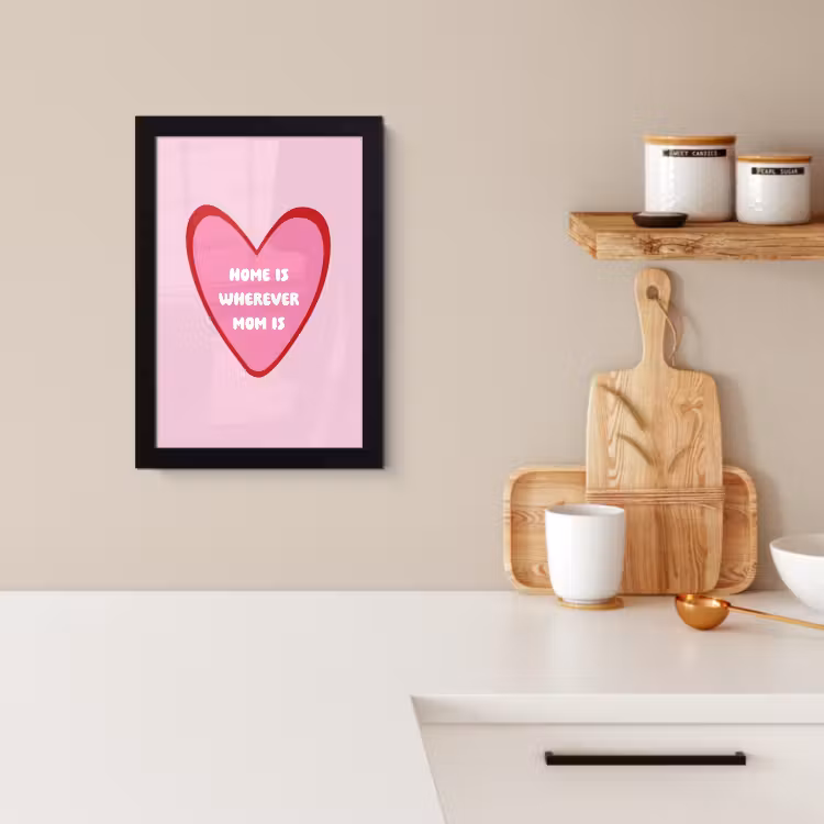 KitchenYeah - Cucina - Cornice per foto - Citazione - Madre - Rosa — 2