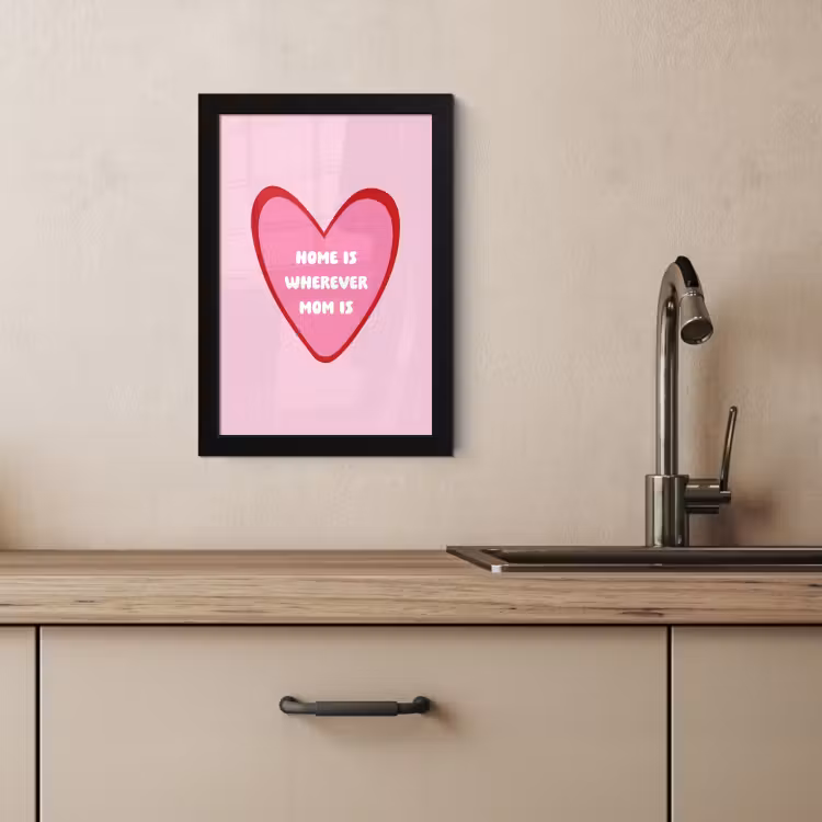 KitchenYeah - Cucina - Cornice per foto - Citazione - Madre - Rosa — 3