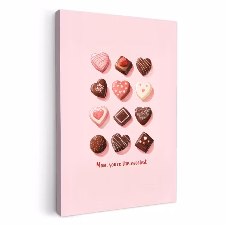 Dipinti su tela - Cioccolatini - A forma di cuore - Dearest — 1