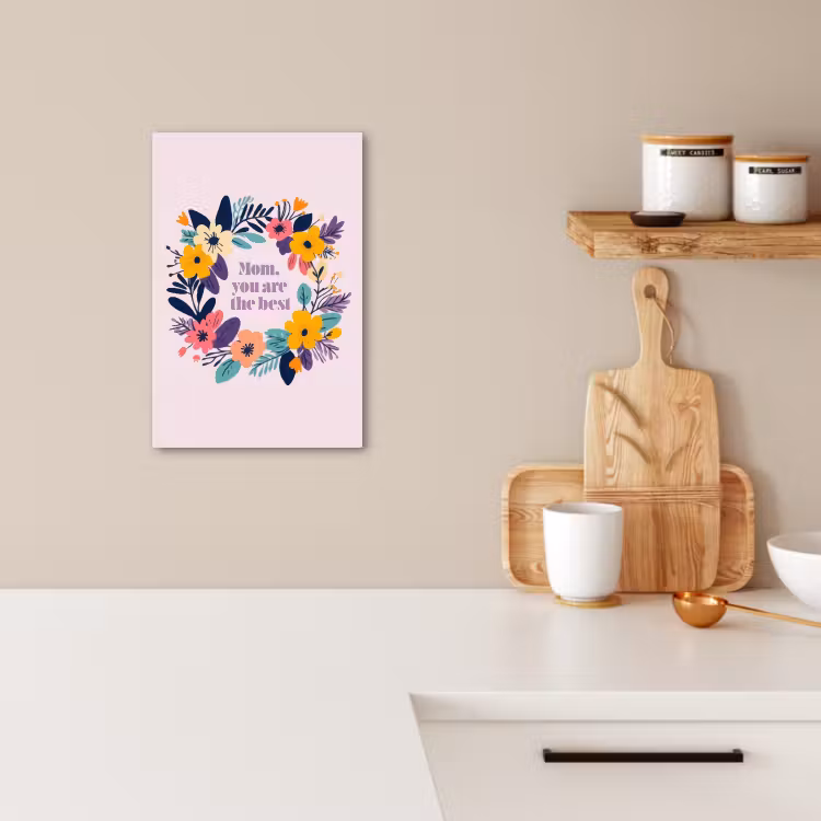 Dipinti su tela - Corona di fiori - Colorata - Madre — 4