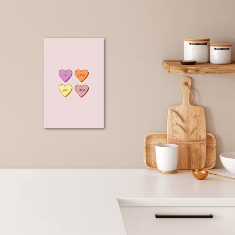 Dipinti su tela - Cuori - Pastello - Amore - Madre — 2
