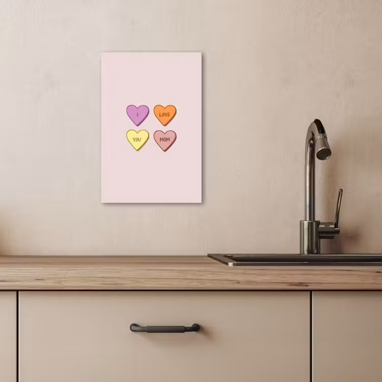 Dipinti su tela - Cuori - Pastello - Amore - Madre — 4