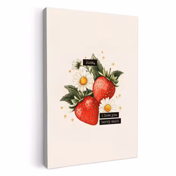 Dipinti su tela - Fragole - Margherite - Citazione - Stelle — 1