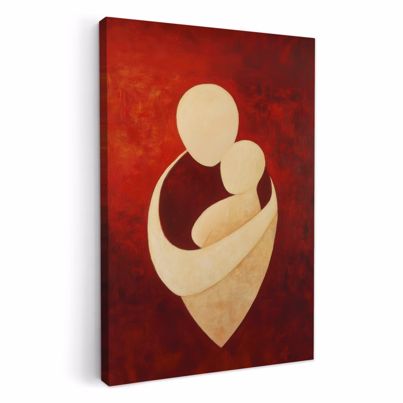 Dipinti su tela - Astratto - Madre - Bambino - Rosso — 1