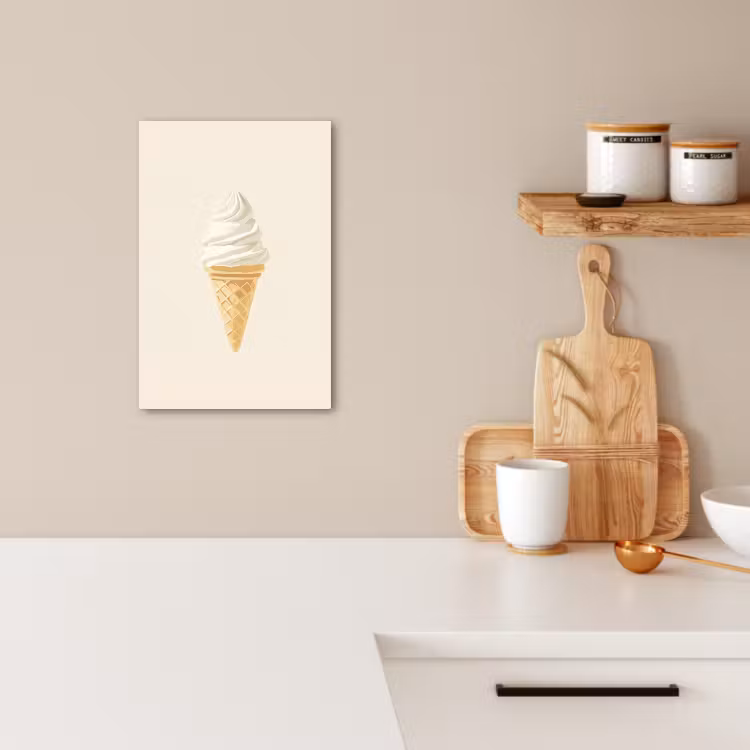 Dipinti su tela - Cono gelato - Bianco — 3
