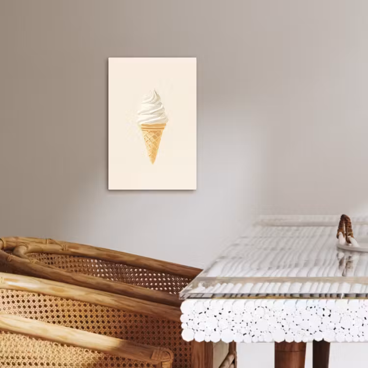 Dipinti su tela - Cono gelato - Bianco — 4