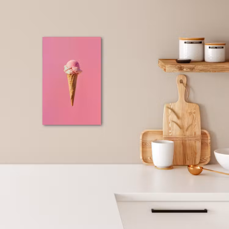 Dipinti su tela - Corno - Paletta per gelato - Rosa — 4