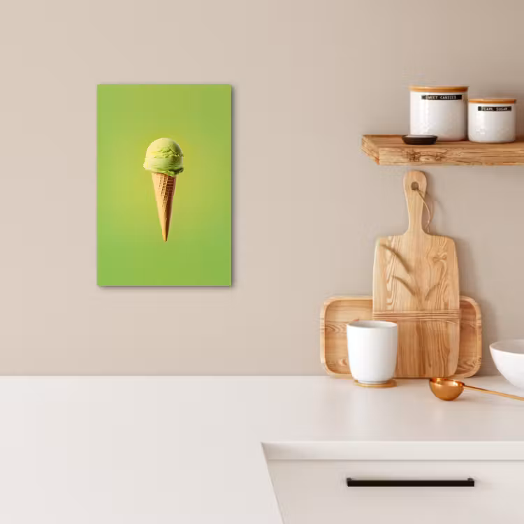 Dipinti su tela - Corno - Paletta per gelato - Verde — 2