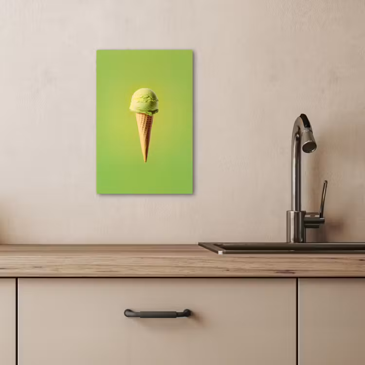 Dipinti su tela - Corno - Paletta per gelato - Verde — 4