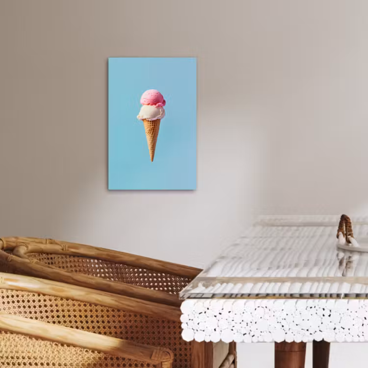 Dipinti su tela - Gelato Scoop - cono - Blu — 2