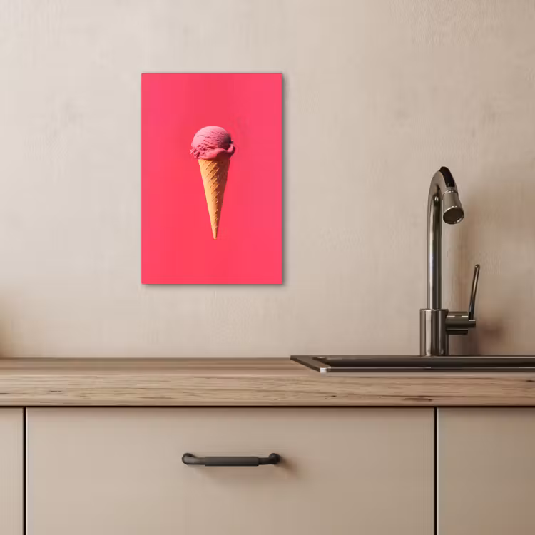 Dipinti su tela - Paletta per gelato - Rosa - Corno — 2