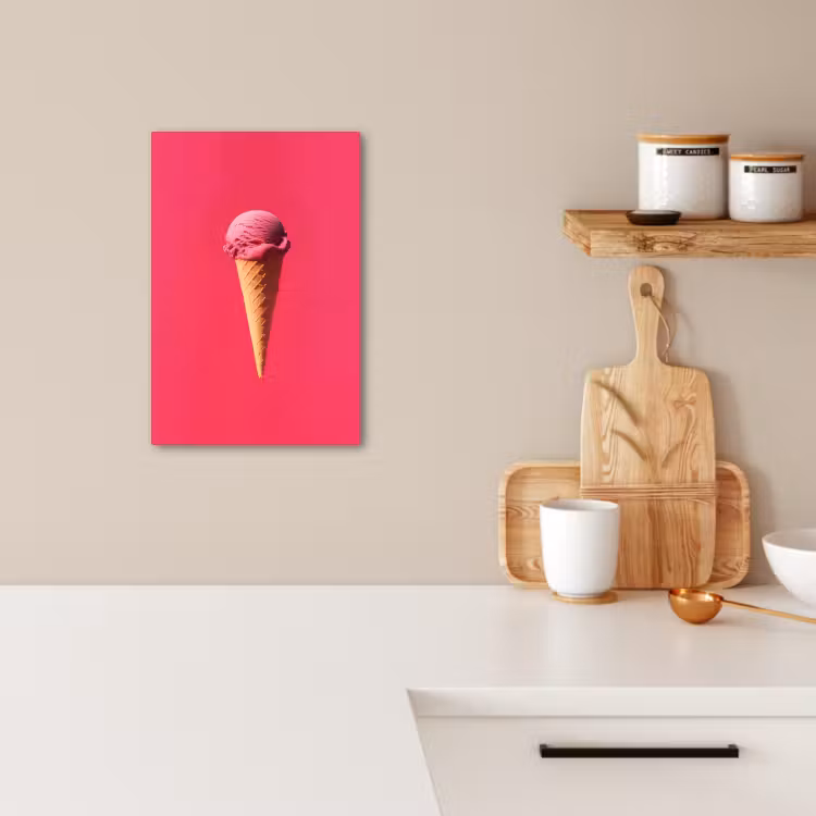Dipinti su tela - Paletta per gelato - Rosa - Corno — 3