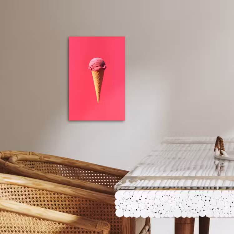 Dipinti su tela - Paletta per gelato - Rosa - Corno — 4