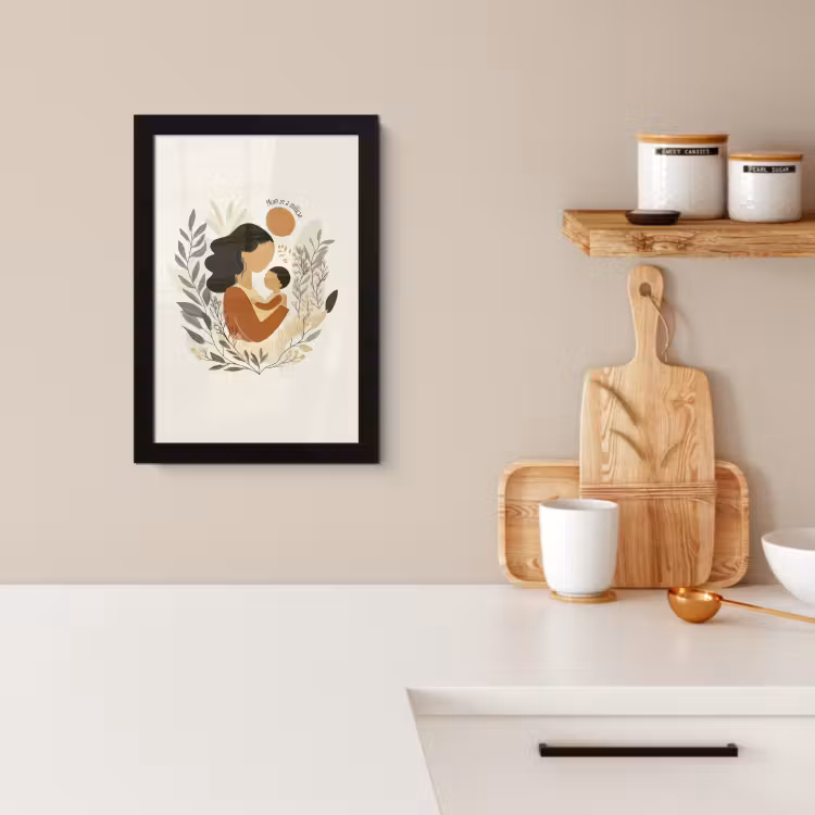 KitchenYeah - Cucina - Cornice per foto - Illustrazione - Citazione - Madre — 2