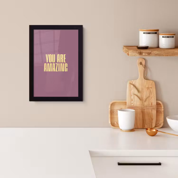 KitchenYeah - Cucina - Cornice per foto - Testo - Viola - Incredibile — 2