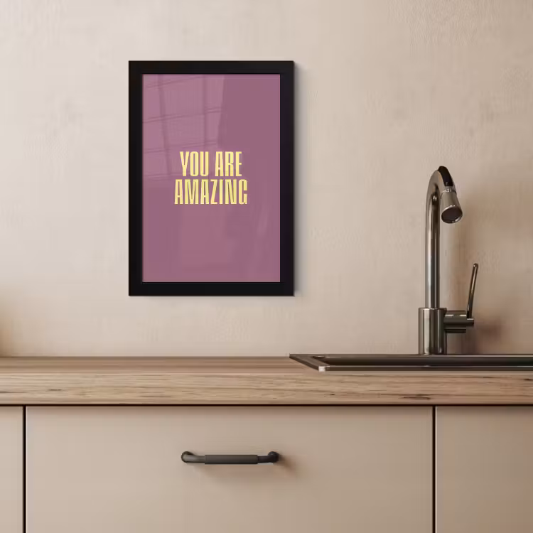 KitchenYeah - Cucina - Cornice per foto - Testo - Viola - Incredibile — 3