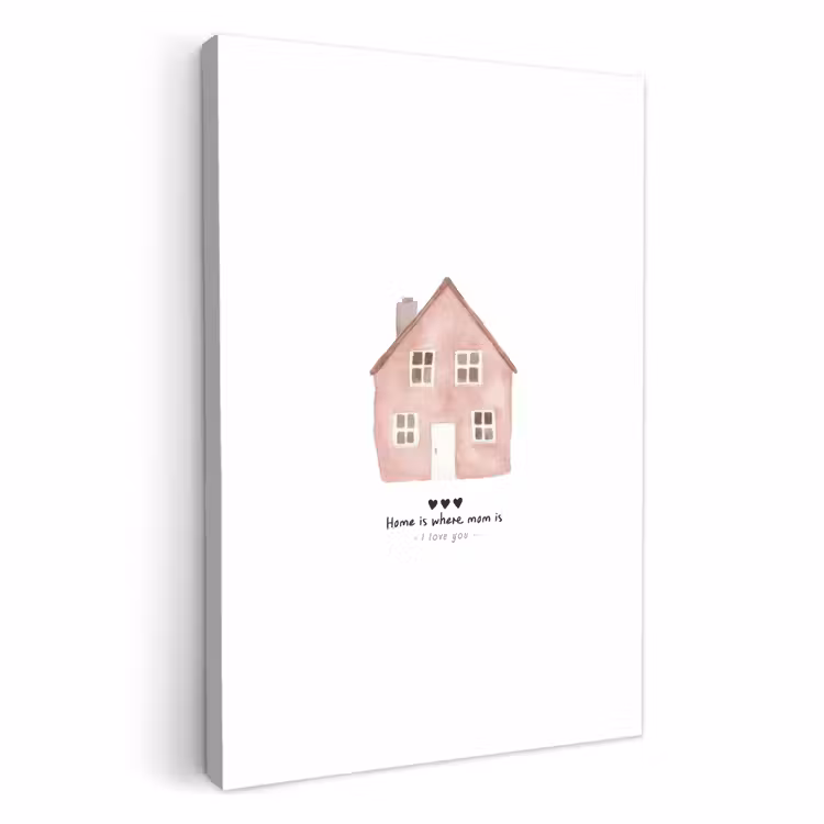 Dipinti su tela - Cottage - Rosa - Citazione - Madre — 1