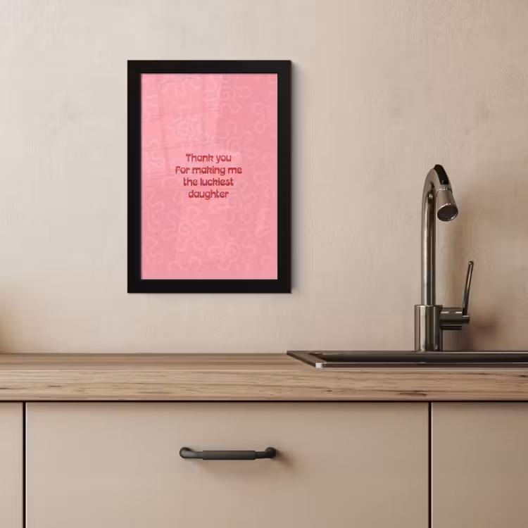 KitchenYeah - Cucina - Cornice per foto - Testo - Rosso - Festa della mamma — 3