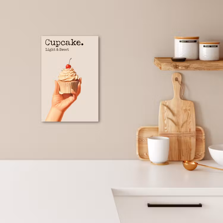 Dipinti su tela - Cupcake - Dolce - Ciliegia — 3